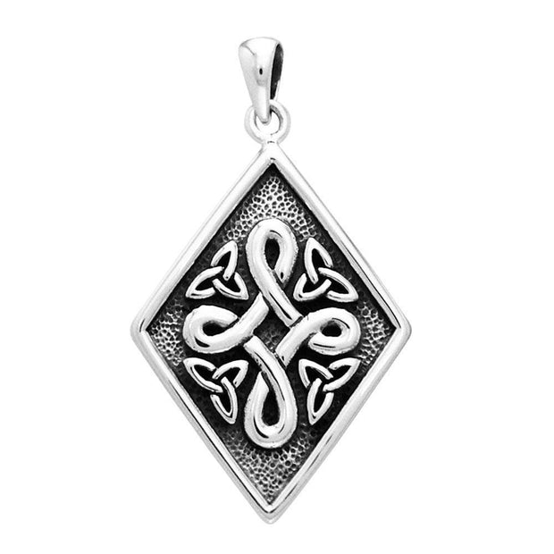 The Celtic with Trinity Knot Silver Pendant TPD3026