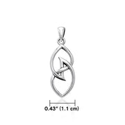 The Celtic Knot Sterling Silver Pendant TPD3032