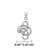 The Celtic Knot Sterling Silver Pendant TPD3033