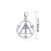 Spiritual AA Symbol Silver Pendant TPD307