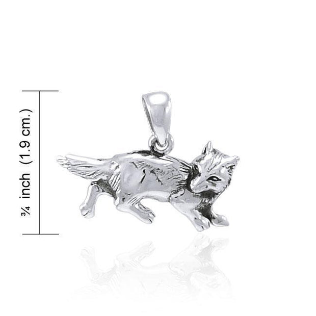 Fox Sterling Silver Pendant TPD3093