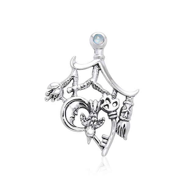 Magical Connections ~ Cimaruta Witch Sterling Silver Jewelry Pendant TPD3133