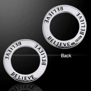 Believe Silver Ring Pendant TPD3250