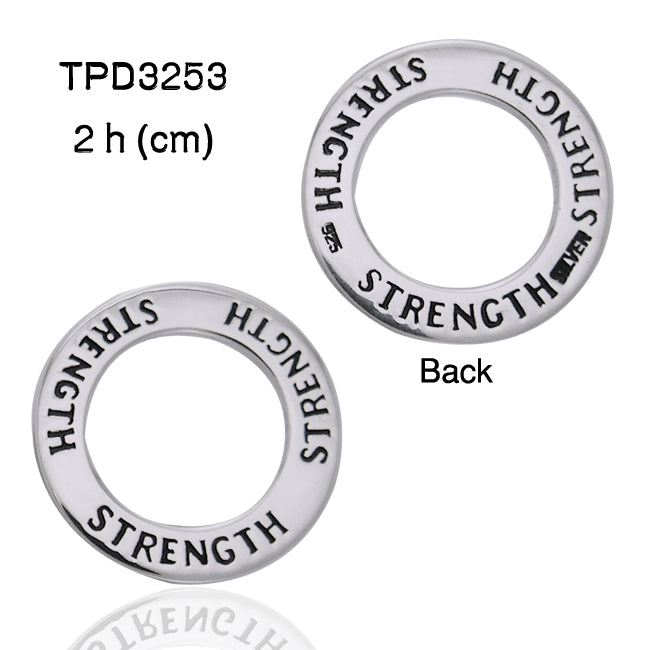 Strength Silver Ring Pendant TPD3253