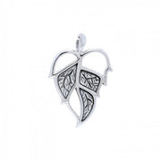 Leaf Sterling Silver Pendant TPD3333