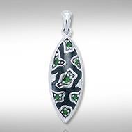 Safari Silver Pendant with Gemstone and Enamel TPD3411