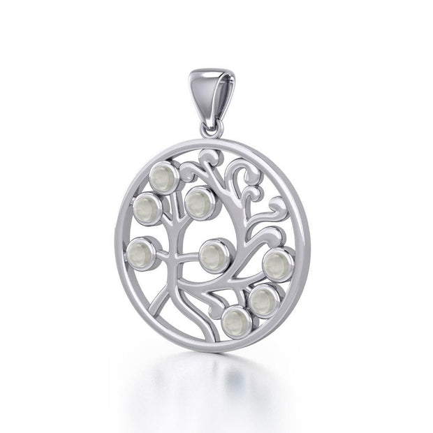 Nourished treasure in the Tree of Life ~ Sterling Silver Jewelry Pendant TPD3571