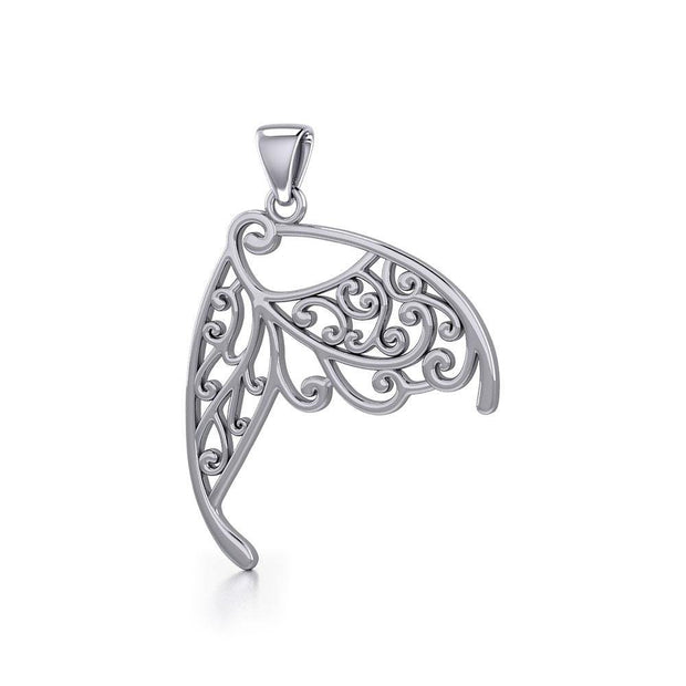 Butterfly Wing Silver Pendant TPD3586