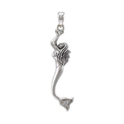 Dancing Mermaid Silver Pendant TPD3626