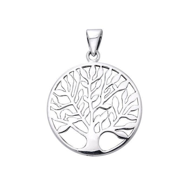 Hollow Tree of Life Silver Pendant TPD3677