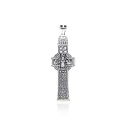Celtic Doorty Cross Silver Pendant TPD3692