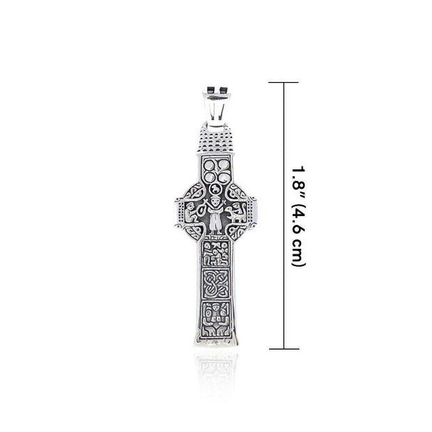 Celtic Doorty Cross Silver Pendant TPD3692