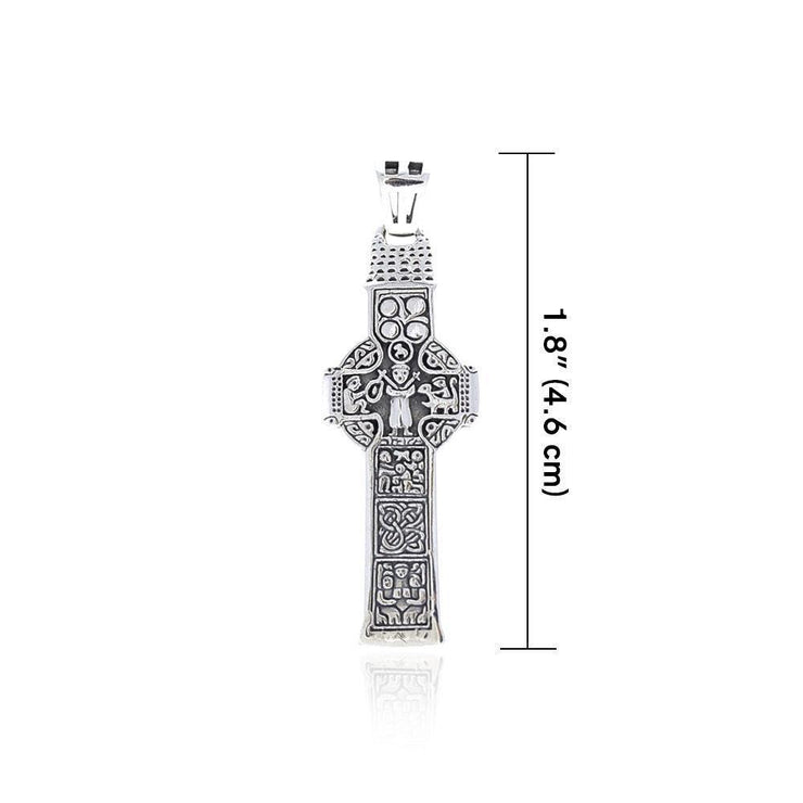 Celtic Doorty Cross Silver Pendant TPD3692