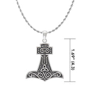 Thors Hammer Silver Pendant TPD3719