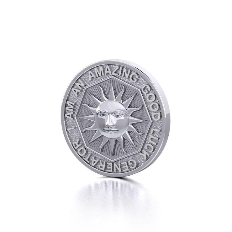 I am an Amazing Good Luck Generator Silver Small Empower Coin TPD3727