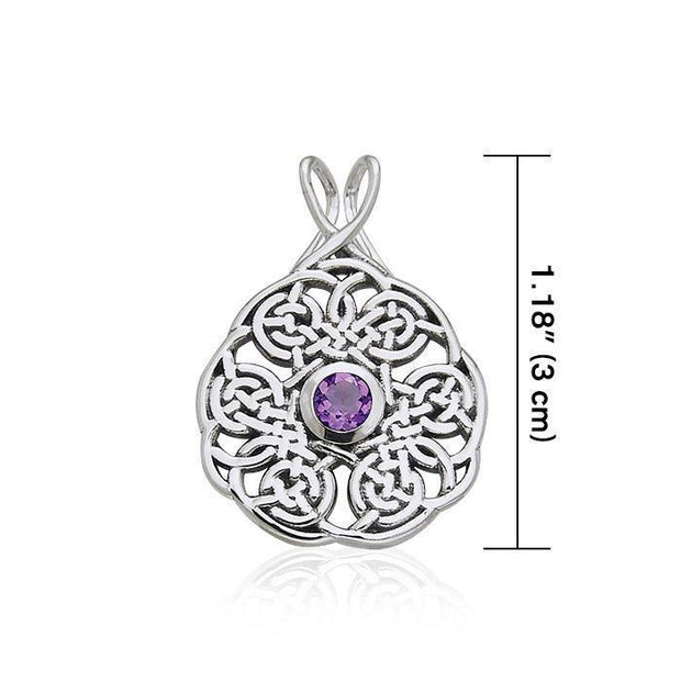 Celtic Knotwork Silver Pendant TPD373