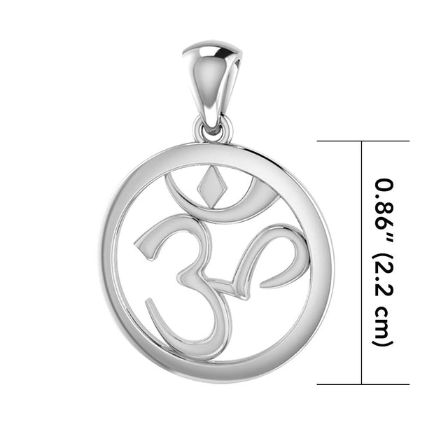 Om Symbol Silver Pendant TPD3848