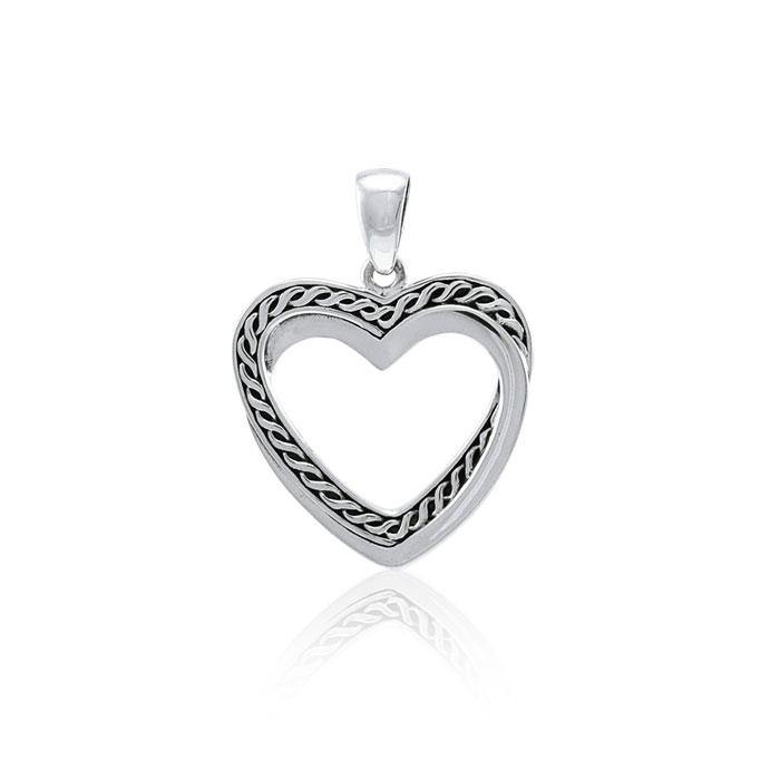 Celtic Heart Silver Pendant TPD3867 Pendant