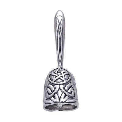 TPD395 Celtic Knot The Star Sterling Silver Hand Bell