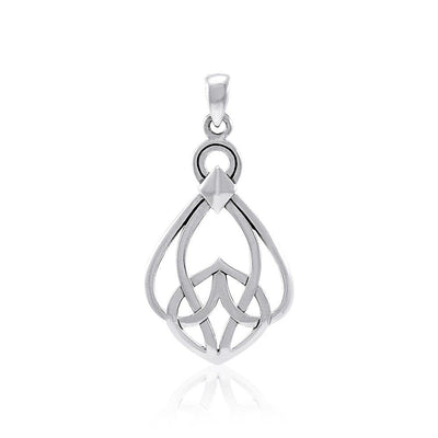 Modern Celtic Knot Sterling Silver Pendant TPD3963