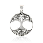 The Tree of Life in its Never-ending journey ~ Sterling Silver Jewelry Pendant TPD3966