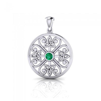 The past, present, and future ~ Celtic Knotwork Triquetra Sterling Silver Pendant Jewelry TPD3977