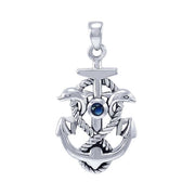 Anchor with Rope and Dolphin Pendant TPD4051