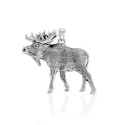 Moose Sterling Silver Pendant TPD4082