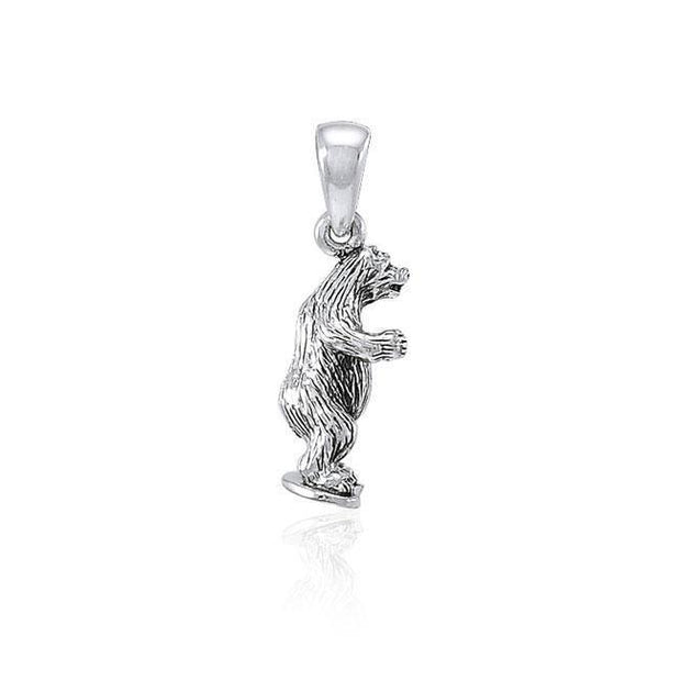 Bear Sterling Silver Pendant TPD4089