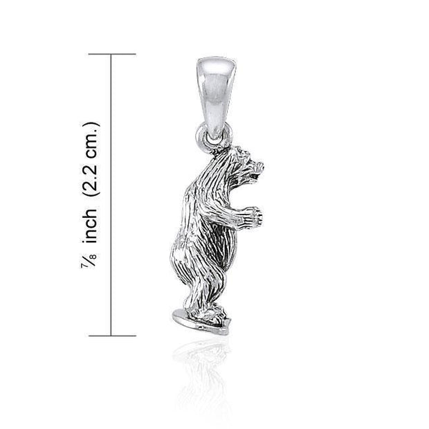 Bear Sterling Silver Pendant TPD4089