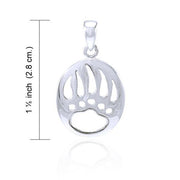 Bear Paw Sterling Silver Pendant TPD4090