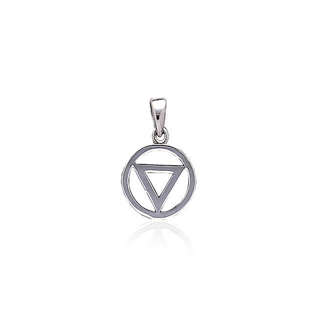 Power Triangle Silver Pendant TPD419