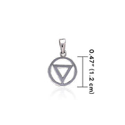 Power Triangle Silver Pendant TPD419
