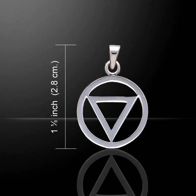Power Triangle Silver Pendant TPD420