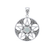 Pentagram with Crescent Moon Pendant TPD4228