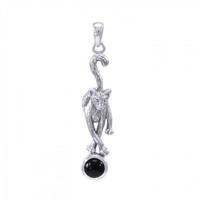 Cat Sterling Silver Pendant TPD4235
