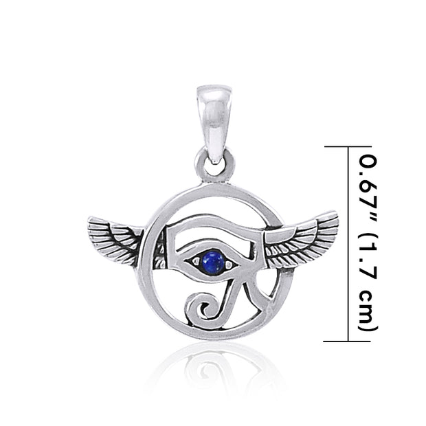 Look into the Eye of Horus ~ Sterling Silver Jewelry Pendant TPD4252