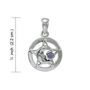 The Star with Double Crecesnt Moon Pendant TPD4269