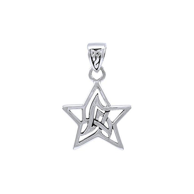 The Celtic Star Silver Pendant TPD4273
