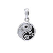 Yin Yang The Star Sterling Silver Pendant TPD4274