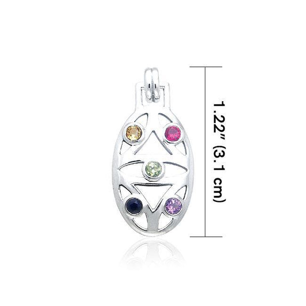 Oval Flower Of Life Pendant TPD440