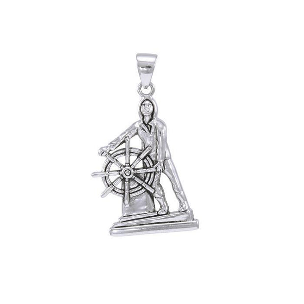 Gloucester Fisherman’s Memorial ~ Sterling Silver Pendant Jewelry TPD4409