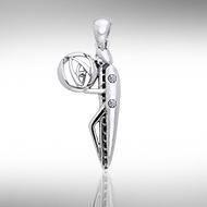 Art Deco Silver Pendant TPD445