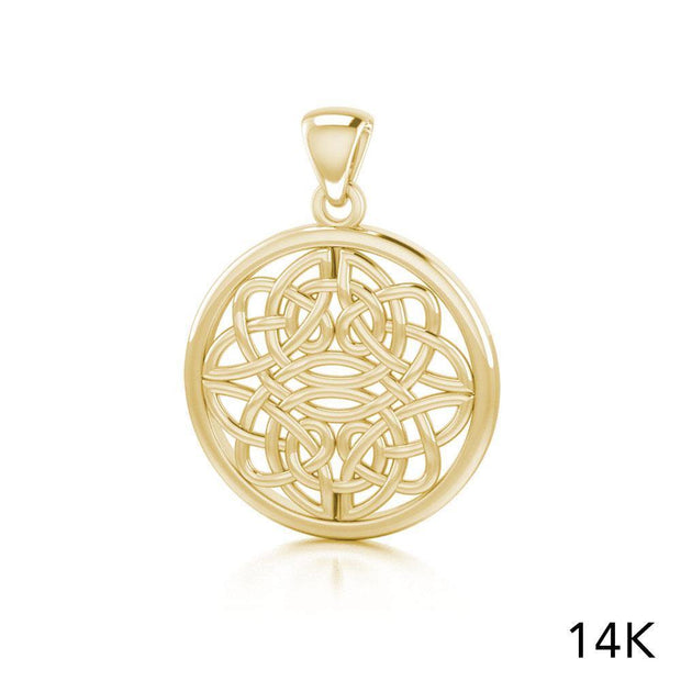 Celtic Knotwork Solid Gold Pendant GPD4462