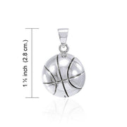Basketball Silver Pendant TPD4464