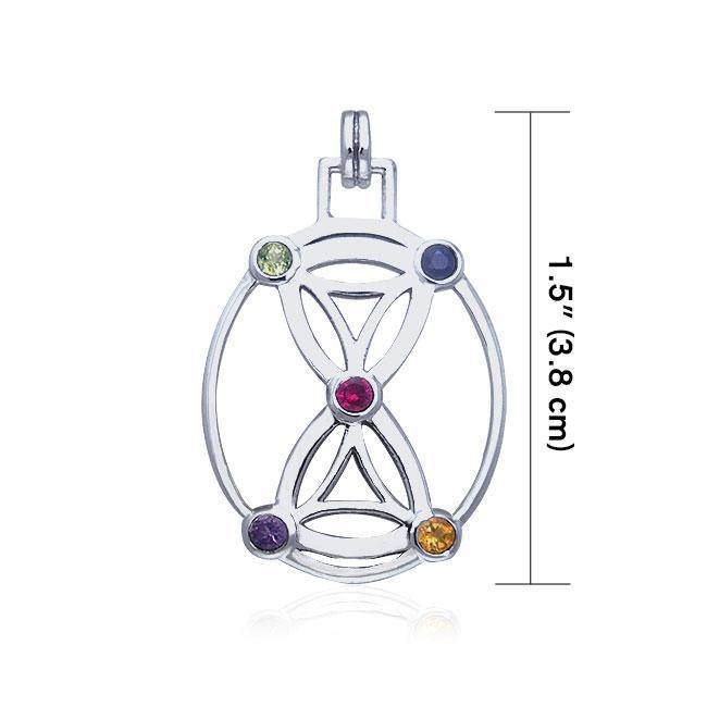 Hourglass Flower Of Life Pendant TPD449