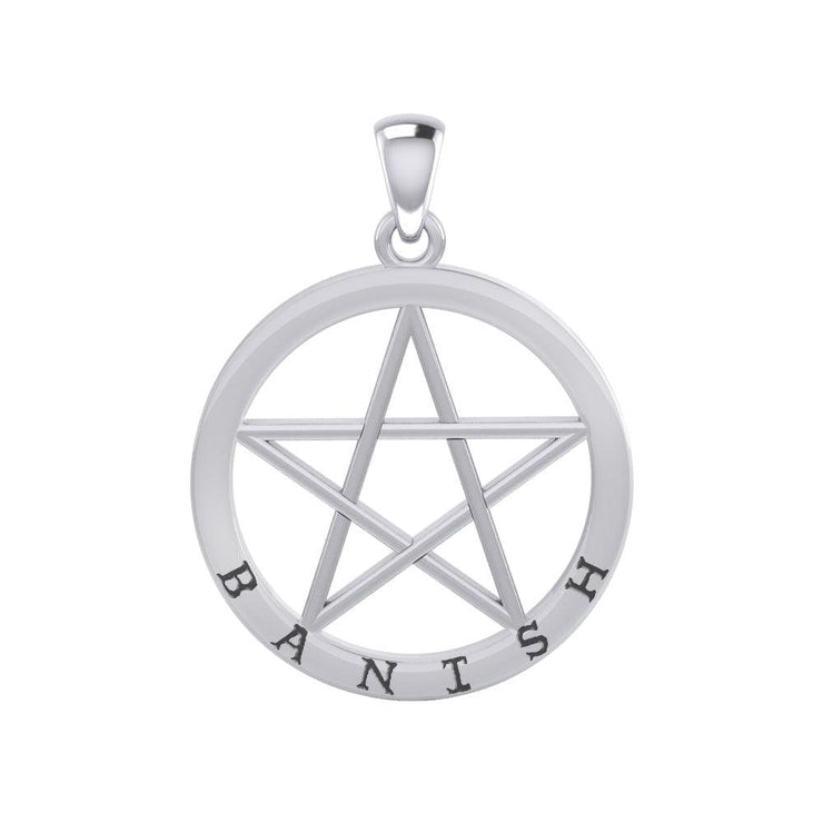 Banish Pentagram Silver Pendant TPD4505