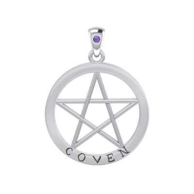 Coven Pentagram Silver Pendant TPD4506