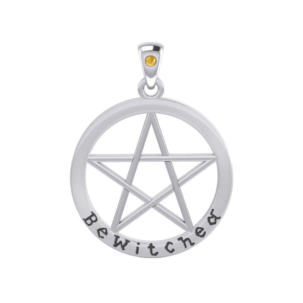 Bewitched Pentagram Silver Pendant TPD4507