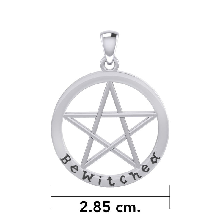 Bewitched Pentagram Silver Pendant TPD4507